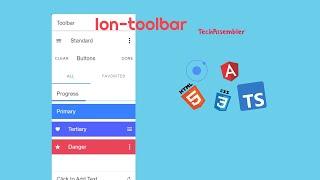 Ionic 5 - 21 Ion-toolbar & ion-backbutton