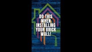 How to install brick veneer on walls step by step