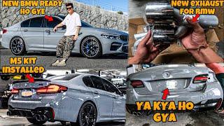 BMW READY HO GYE|| NEW EXHAUST FOR BMW @Motovloggerjannustunts