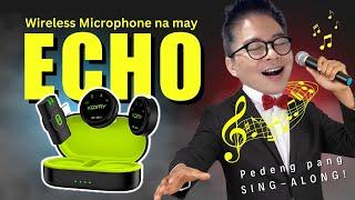 KOORFLY Mini Wireless Lavalier Microphone with Echo / Puwedeng Pang Sing-Along!