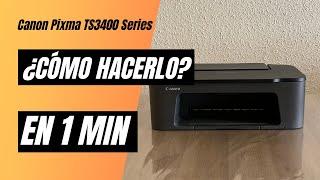  How to REPLACE Ink Cartridges Canon Pixma TS3400 series | TS3500 series