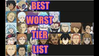 Black Clover Character Tier List