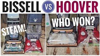 Hoover Power Scrub vs. Bissell HydroSteam -  Who Wins Best Carpet Cleaner?