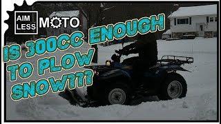 Plowing Snow | 1995 Suzuki KingQuad 300 | Best ATV Ever Part 2