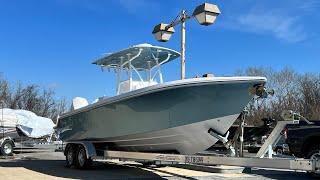 Limitless 260 center console, luxury center console with Twin 250’s at Ducky’s Boats