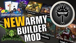 NEW Miniature & Army Builder Mod for Tabletop Simulator Warhammer 40k | 40k Force Org Tutorial