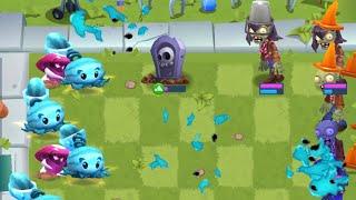 Mega-Ghost Zombie VS Nightcap + Melon-pult - Plants Vs Zombies 3