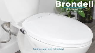 The Brondell Dual Temperature Swash Ecoseat, non-electric bidet toilet seat.