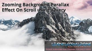 Zooming Background Parallax Effect On Scroll using jQuery