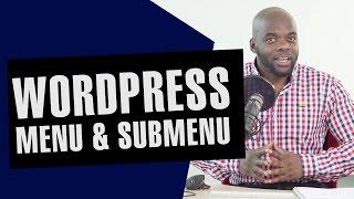 Wordpress menu and submenu