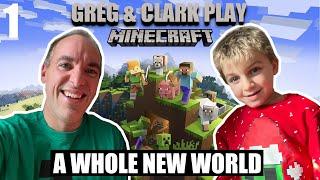 A WHOLE NEW WORLD | Greg & Clark Play Minecraft 1