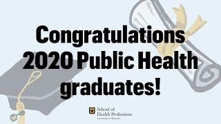 Congrats to 2020 Public Health Graduates!