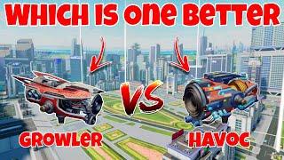 WR New Robot Growler VS Havoc Weapon Comparison |WAR ROBOTS|