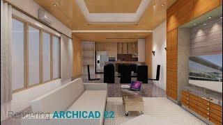 ArchiCAD Rendering Indoor Daylight CineRender by MAXON