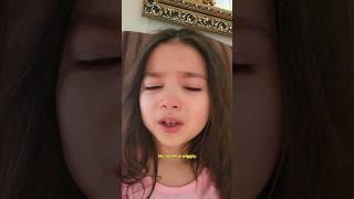 She's losing her baby tooth and she got mixed emotions