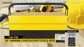 Stanley 5-tray Metal Toolbox | Extra storage | High-quality & durable