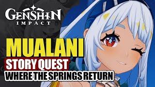 Mualani Story Quest Full Story HD | Natlan Tribal Chronicles People Of The Springs | Genshin Impact