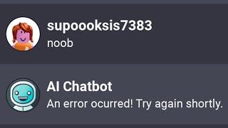 Roblox chat with AI…