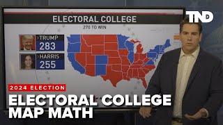 Paths to victory: Electoral College map offers differing scenarios of Trump, Harris wins