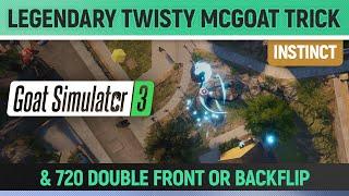 Goat Simulator 3 - Instinct - Do a The Legendary Twisty McGoat Trick & 720 Double Front or Backflip