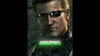 Albert Wesker in RE1 vs RE5 ️ [4K] | Resident Evil #shorts