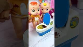 Satisfying With Unboxing Miniature Boys and Cleaning Toilet Set Toys, ASMR Videos