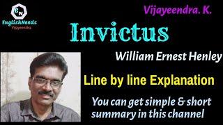 poem INVICTUS Explained in detail