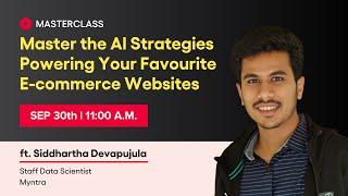 Masterclass Event - Master the AI Strategies Powering Your Favorite E-commerce Websites