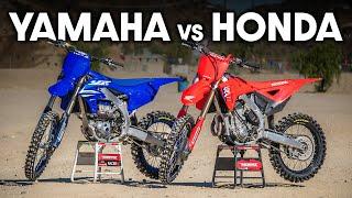 2025 Honda CRF450R vs. Yamaha YZ450F