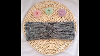 Как да си оплетем кръстосана лента за глава / Урок за начинаещи / How to crochet twist headband /DIY