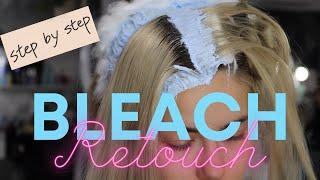 BLEACH RETOUCH with special Trick ! SILVER HAIR STEP BY STEP