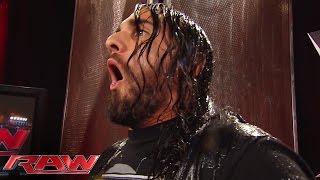 Dean Ambrose empties an ice bucket on Seth Rollins' head: Raw, Aug. 18, 2014