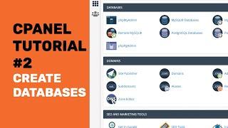 cPanel Tutorials | How to create and maintain MySQL Databases in cPanel