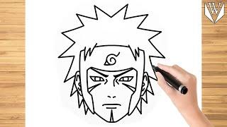 How to draw Tobirama Senju Naruto Step by step Tutorial | Free Download Coloring Page