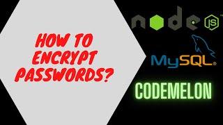 How to encrypt passwords & store in Db ? #nodejs #bcrypt #mysql #express