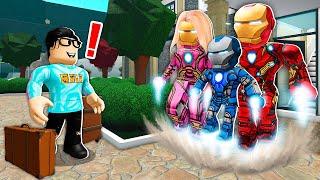 Adopted By IRON MAN Family! (Roblox)