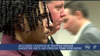 Accused Louisville Waffle House shooter in court, avoids prison time for now