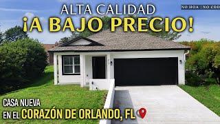 ¡A BAJO PRECIO! Casa de ENSUEÑO en el corazón de Orlando, FL SIN HOA o CDD