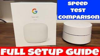 NEW NEST WIFI - Faster than GOOGLE Wifi? Unboxing & FULL Setup Guide + Comparison Speed Test Fiber