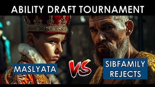 Ability draft tournament | Maslyata vs  Sibfamily Rejects | Upper Bracket | Game 1