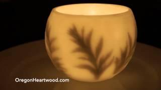 Luminaria with cedar