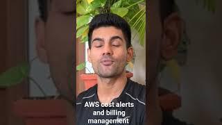 AWS biiling management  cost control alerts  #awsblog #cloudlearning #aws #elearning #amazoncloud