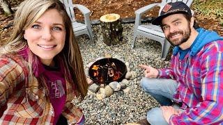 How To Build A FREE Fire Pit! | Off-Grid Treehouse Ep. 13