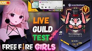 SAKSHI IS LIVE  1 VS 2 GUILD TEST LIVE | Girl ff live stream|