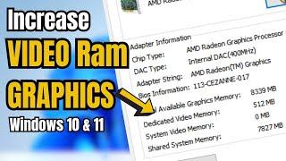 How To Increase VRAM | Double Your Dedicated Video Memory | Boost FPS - 2024