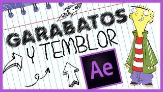 Garabatos y temblor de lineas en after effects  | Scribble effect Tutorial