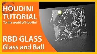 [Houdini tutorial] RBD Broken glass and ball (Easy to follow) / Subtitles