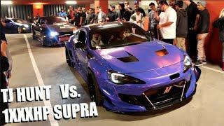 TJ HUNT Vs. 800HP AK47 SUPRA! Shutting Down HUGE LA Car Meet