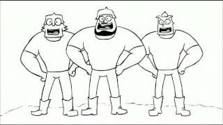 Три Богатыря и 'Титаник' Titanic & Three russian bogaturs animation