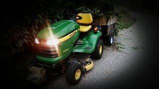 [GoPro] Taillage de haie et tranport de branches en tracteur tondeuse 2016
